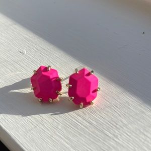 Kendra Scott pink stud earrings